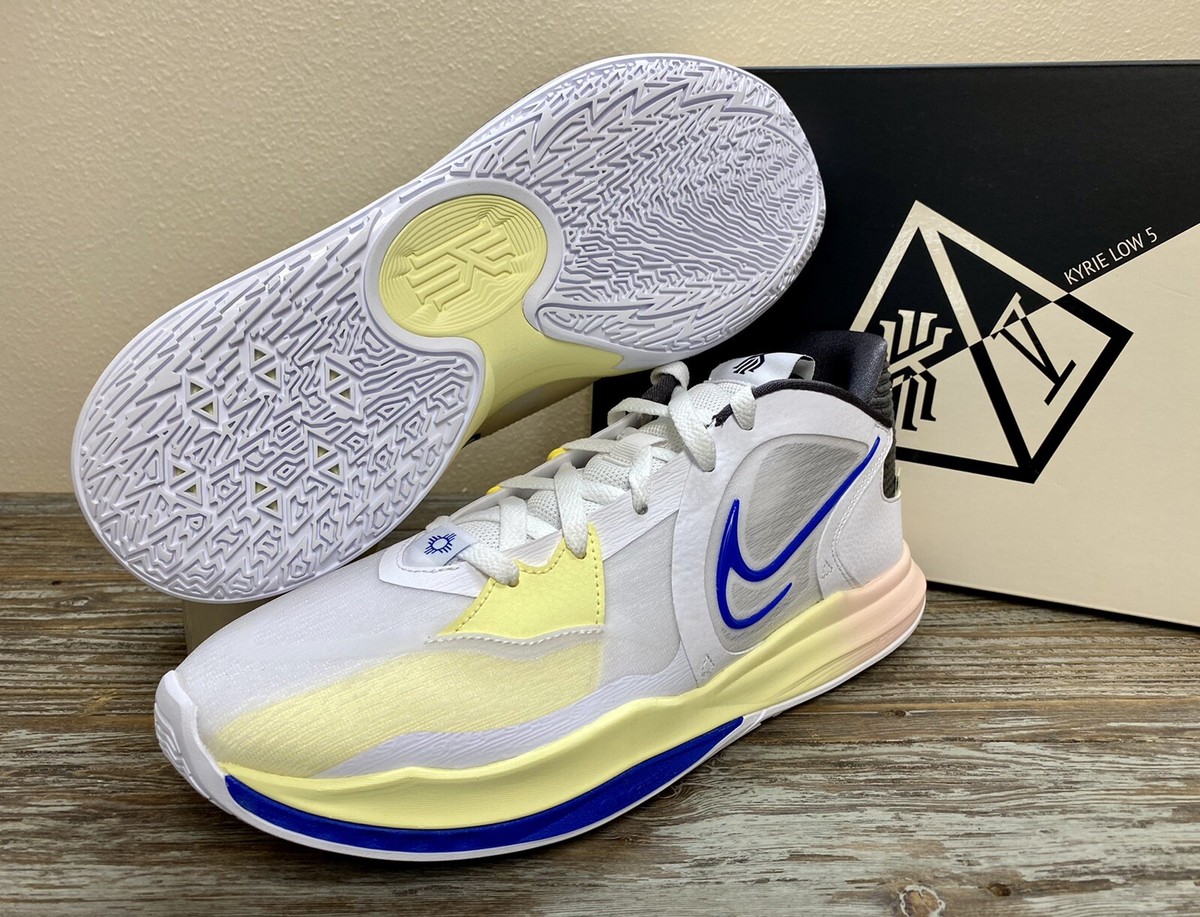 Nike Kyrie Low 5 White Game Royal Basketball Shoes DJ6012-100 Size
