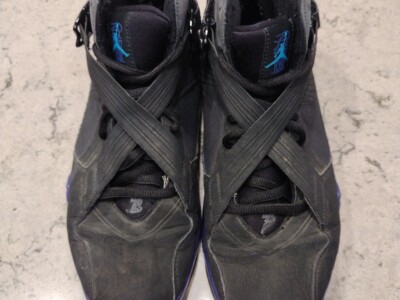 Nike Air Jordan 8.5 Aqua Black Purple 467807-009 sz 8 Retro