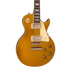 Vintage Guitars V100 Icon Single Cut Electric Guitar - Distressed Hh Gold Top