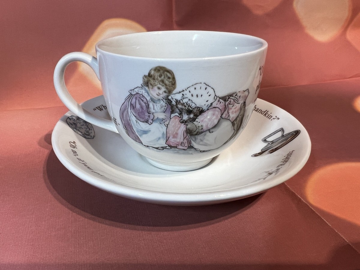 WEDGWOOD BEATRIX POTTER MRS TIGGY WINKLE CUP AND SAUCER | eBay