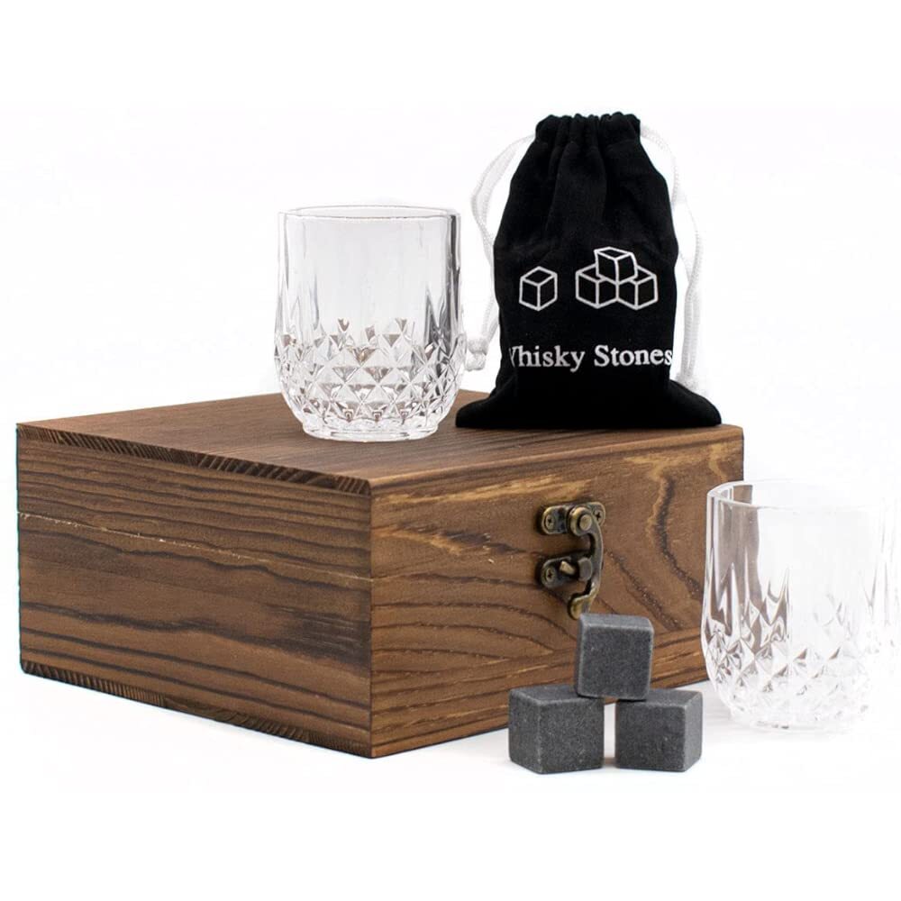 TRIXES Confezione regalo per bicchieri da whisky set da degustazione di whisk...