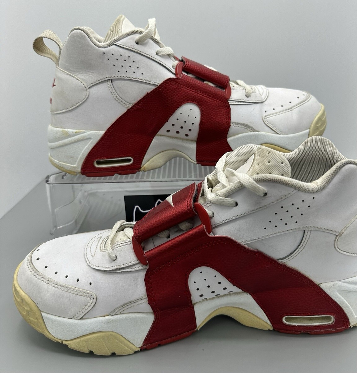 Size 10.5 - Nike Air Veer White University Red for sale