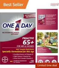 Seniors' Daily Multivitamins with Calcium & Folic Acid - 150 Tablets of Vitality