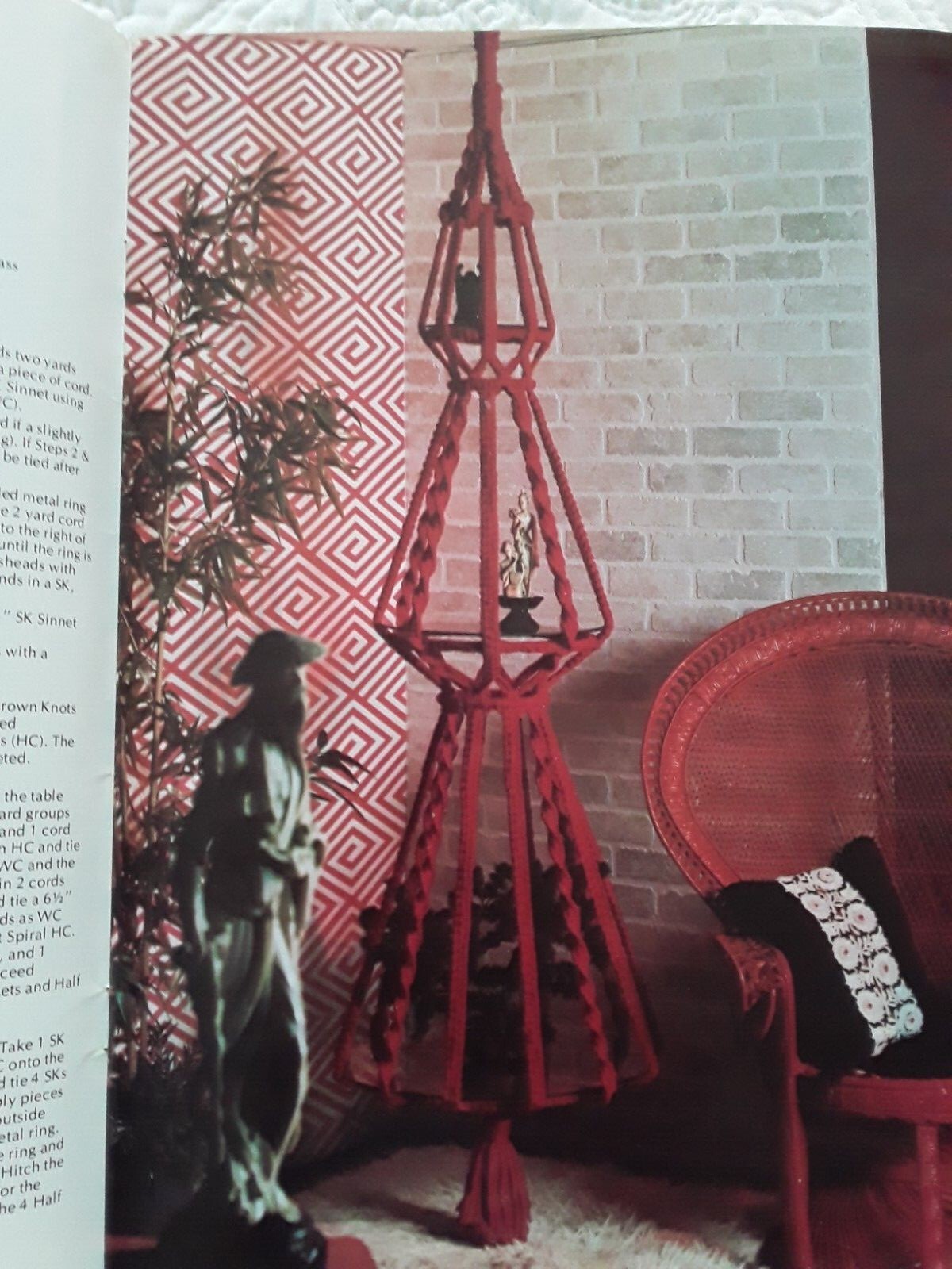 Fiber Arts II Maxi-Cord Macrame Crochet Baskets Raccoon Panda Koala Planters Wea