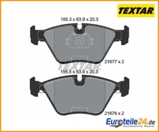 Brake pad set, disc brake Q + Textar 2167703 for BMW 5 Series
