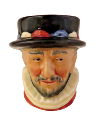Toby Jug Mug Royal Doulton Beefeater Creamer Pitcher Vintage Mini 2.25 inch