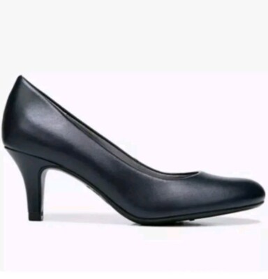 Life Stride Size 6.5M Parigi Navy Pumps Man Made Cushioned, New