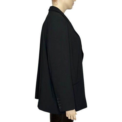 NWT MAEVE x ANTHROPOLOGIE Double-Breasted Oversized Blazer, Black, 24W - Picture 7 of 8