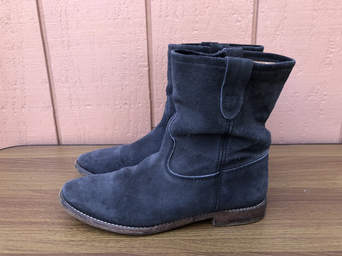 Udvikle job hovedsagelig RARE ISABEL MARANT ETOILE CRISI 39 US 9 Anthracite Gray Suede Ankle Boots  CZ | eBay