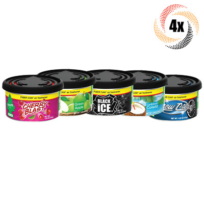 4x Can Little Trees Fiber Can Variety | Prevent Odor & Smoke Smell | Mix & Match