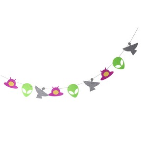 Colorful Outer Space Felt Bunting Banner Garland Diy Kids Party