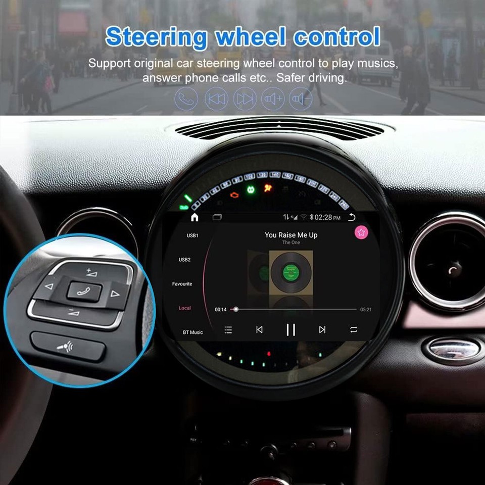 For BMW Mini Cooper R56 2007-2013 Car Radio Stereo Android Carplay GPS ...