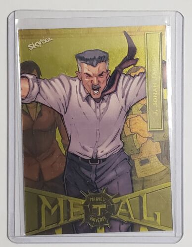 2021 SKYBOX MARVEL METAL UNIVERSE SPIDER-MAN J. JONAH JAMESON YELLOW FX SP #39 - Picture 1 of 2