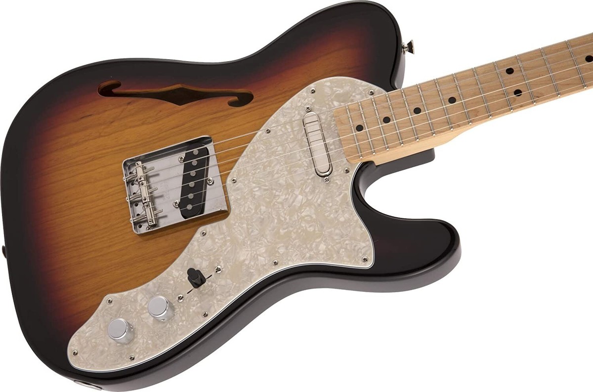 Fender MIJ Heritage 60s Telecaster Thinline 3-Color Sunburst Maple