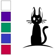 Cat Wink, Vinyl Decal Sticker, Multiple Colors Sizes 7143