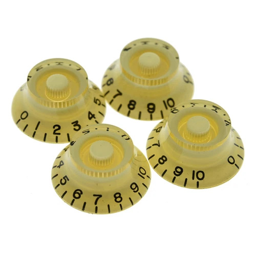 LP Guitar Bell Knobs 24 Fine Spline Top Hat Knobs for Gibson Les Paul Cream