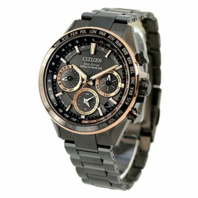 Citizen Attesa CC4016-67E Akt Schwarz GPS Direktflug Titan Herren Uhr Neu