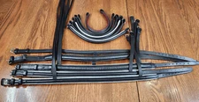 Stubben Courbette LOT noseband/ brownband black bridle parts