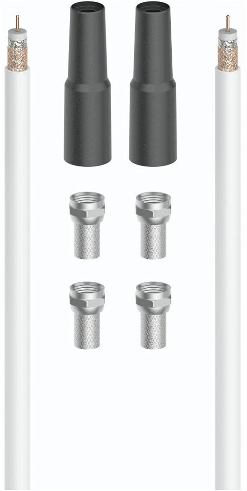 Thumbnail - Hama Antennen-verbindungskabel/adapter Sat-anschluss-kit 100db (40m)