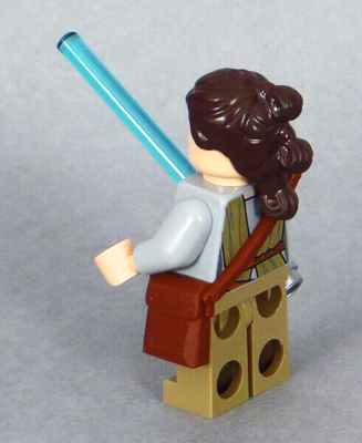 LEGO Star Wars - Rey Minifigure, Headgear Satchel Staff Lightsaber