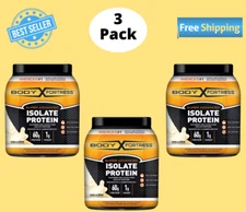 Body Fortress Super Advanced Vanilla Protein Isolate, 3pk/3lbs. (No Ship To CA)