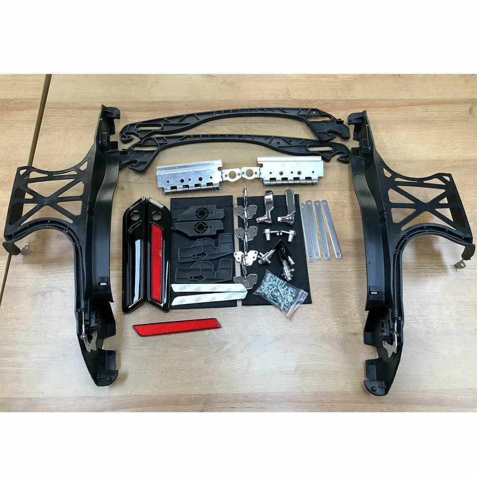 Hard Saddlebag Hardware Hinge Latch Lock Kit For Harley Touring FLHT 2014-2023 Foto 3 de 4