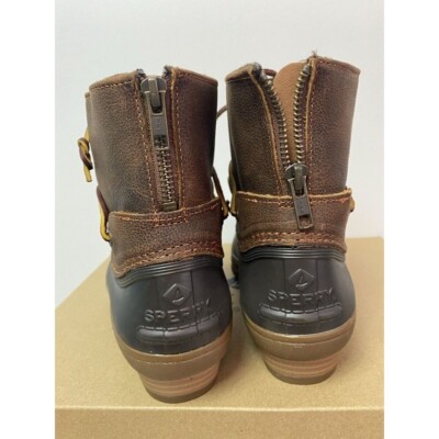sperry saltwater wedge spray duckboot