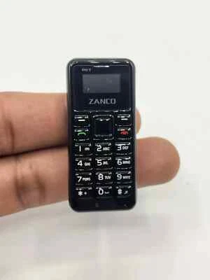 Zanco T1 Mobile Phone Very Small Phone Ever Unlocked Voice Changer (Black) New