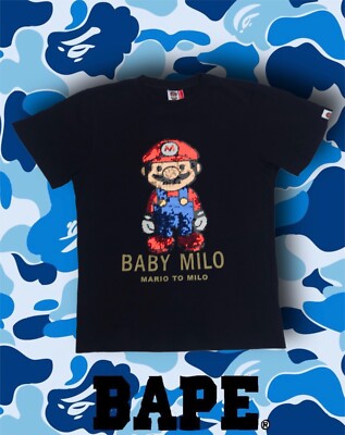 A BATHING APE ×マリオコラボ　Tシャツ アベイシングエイプ A BATHING APE BAPE x スーパーマリオ