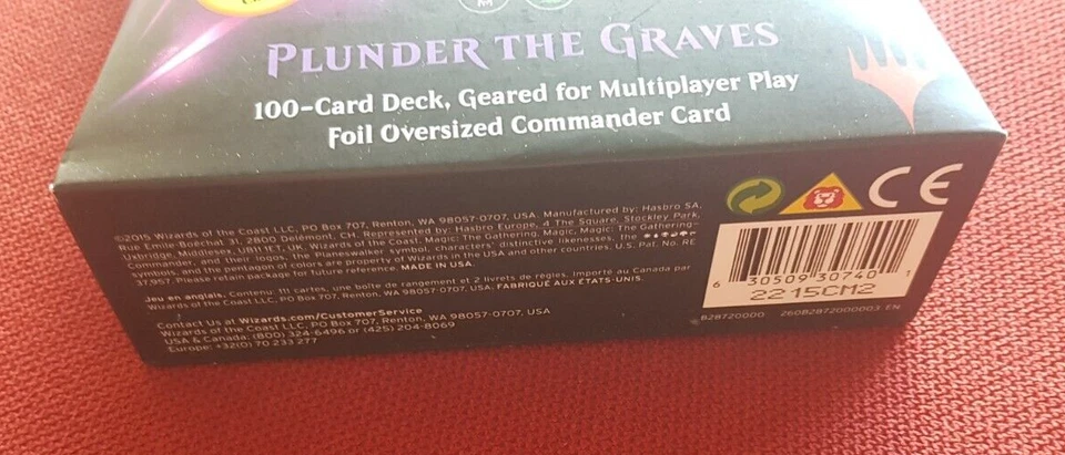 Plunder the Graves Commander Deck Sealed - Magic The Gathering - MtG - Immagine 4 di 4