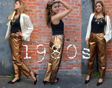 1980s DISCO Pants Jayna New York Saks Fifth Avenue Couture High Fashion Size M
