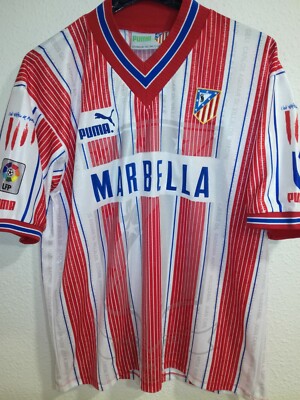 【ビンテージ】PUMA アトレティコマドリード ユニフォーム MARBELLA ATLETICO DE MADRID 1996 Final Copa Marbella camiseta shirt trikot