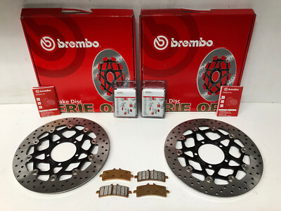 Brembo Bremsscheiben Bremse vorne + OEM Beläge Triumph Daytona 675 R 2011-2012