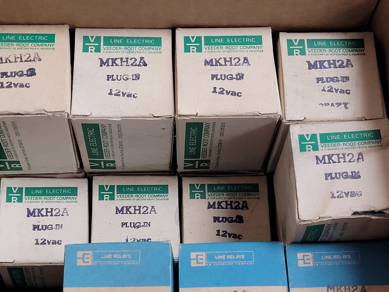 (1 PC) MKH2A-12VAC LINE ELECTRIC, RELAY DPDT, 120VAC COIL, 10A CONTACTS