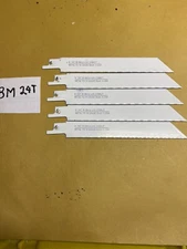5 Pc 6” Bi-Metal Reciprocating Saw Blade 24 Tooth Blu Mold Sawsall Blades USA