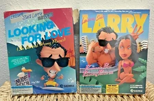 Vintage Ms-dos Leisure Suit Larry set of 2 1988 & 1989