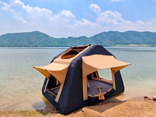 3 People Car Roof Top Tent Portable Amphibious Inflatable Floating Tent Camping - Picture 11 of 18