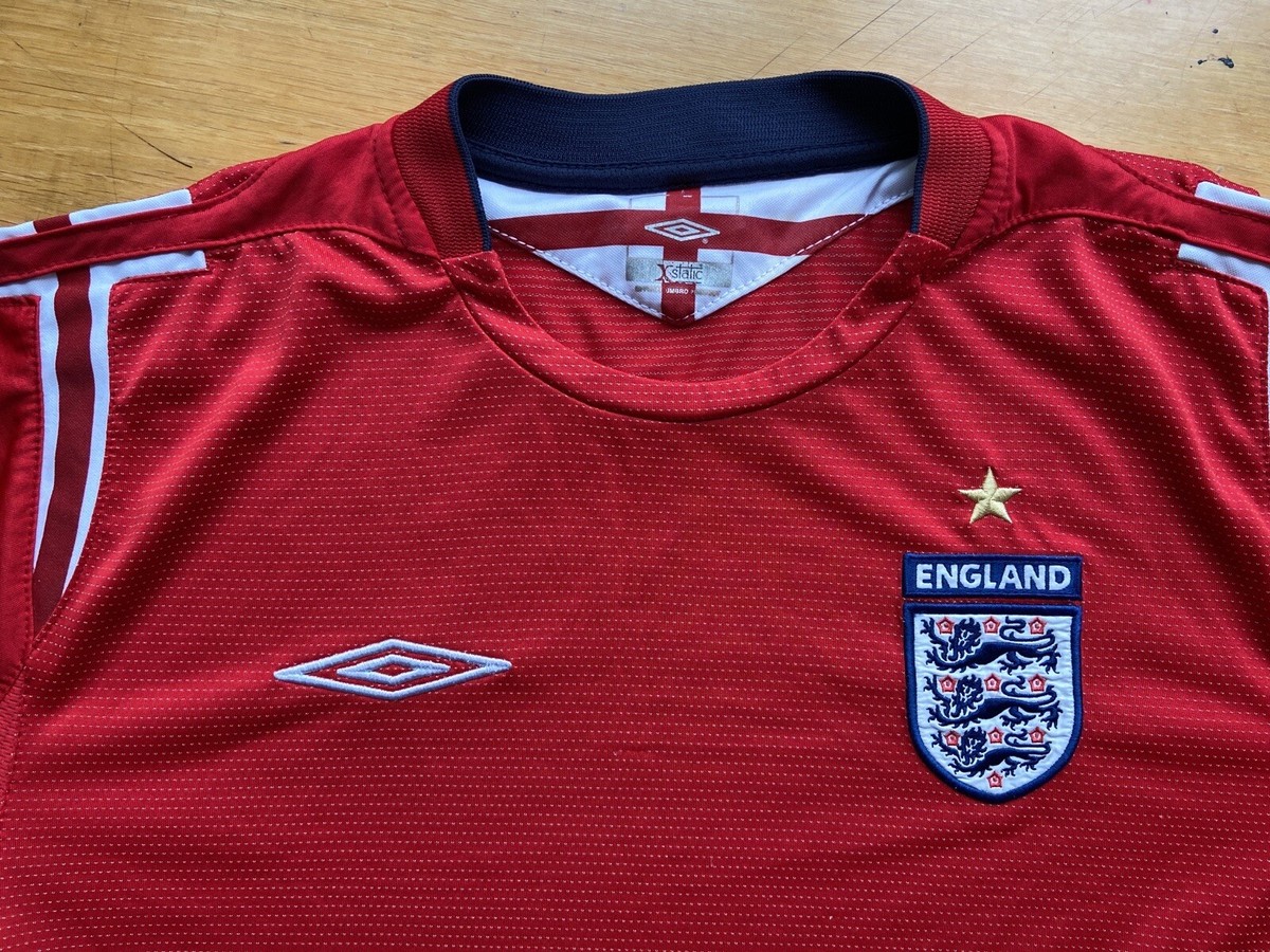 04/06 UMBRO × ENGLAND Away Game Shirts 2006-07 England Match Issue Away Shirt Owen #10