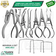 Rubber Dam Clamp Forceps Frames Dental Plier Endodontic Lab Instrument German Gr