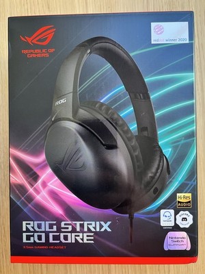 ASUS ROG Strix Go Core Wired Gaming Headset 3.5mm Black Open Box New