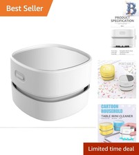 Cordless Mini Desktop Vacuum Cleaner - 90 mins Battery Life, Quiet Portable