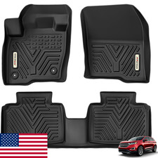 YITAMOTOR Floor Mats 2015-2024 Ford Edge Custom Fit Black TPE All-Weather