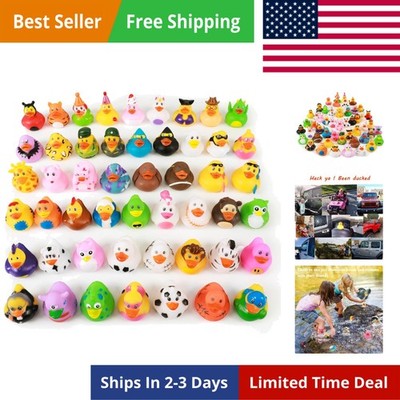 50 Pack Rubber Duck for Jeeps Ducking - 2.3 Inch Bulk Floater Duck for Kids -...