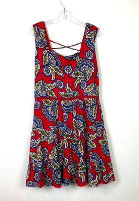Maurices Women's NWT Fit and Flare Mini Dress Size XXL Blue Red Floral Back Ties | eBay Maurices Women's NWT Fit and Flare Mini Dress Size XXL Blue Red Floral Back Ties | eBay