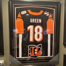 AJ Green autograph authentic jersey with inscriptions Cincinnati Bengals