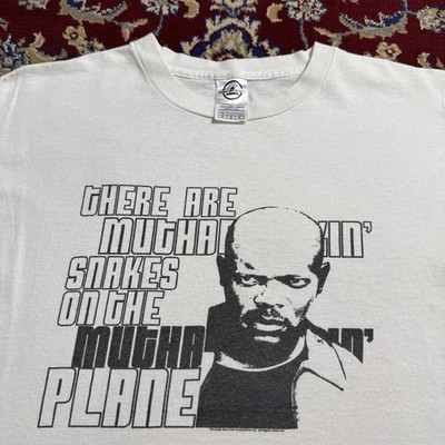 Vintage 2006 Snake On The Plane Samuel L. Jackson movie Film Promo Tee 2000s Y2K