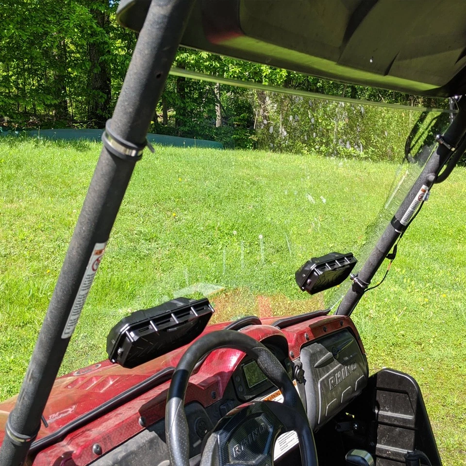 For Yamaha Rhino 450 660 700 2006-2013 Front Full Windshield with 2 Vents Window - Image 4 of 4