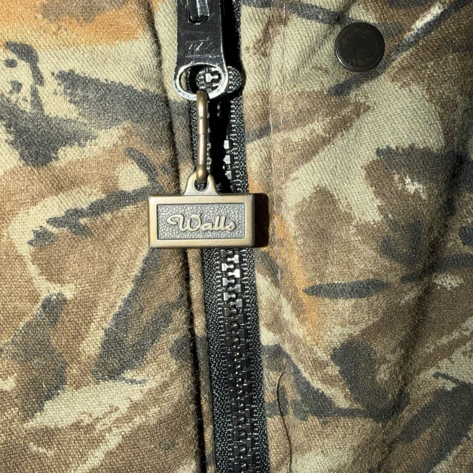 Walls USA 双面 Realtree Camo Blaze 橙色狩猎夹克 XL 线领 — 第 4/4 张图片