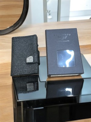 TRU VIRTU Geldbörse Click & Slide RFID-Schutz Blau Stilvoll