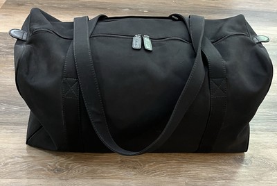 Talbots Large Carry On Duffle Weekender Bag Zip Top & Zip Side Pocket, Polyester